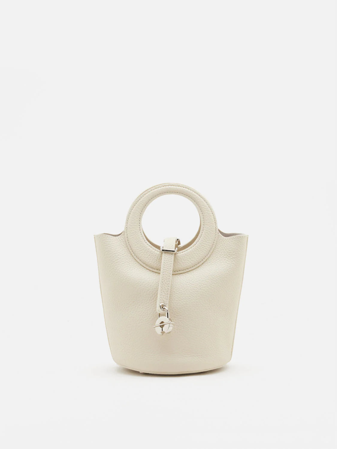 PAZZION, Vespera Bucket Bag, Beige