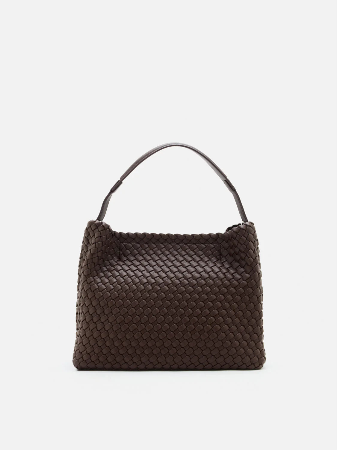 PAZZION, Xavia Bead Charmed Woven Bag, Darkbrown