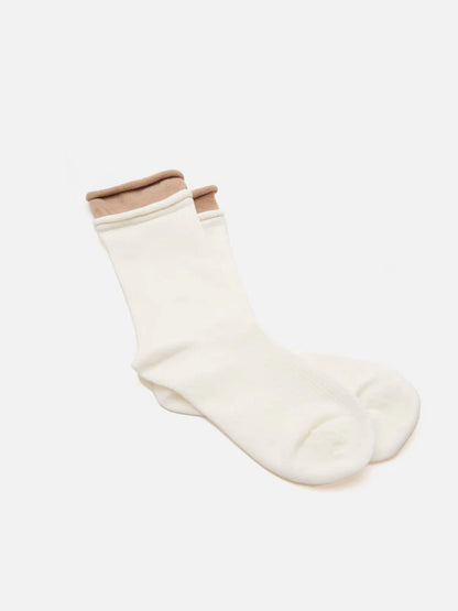 PAZZION, Yoko Plain Socks, Beige