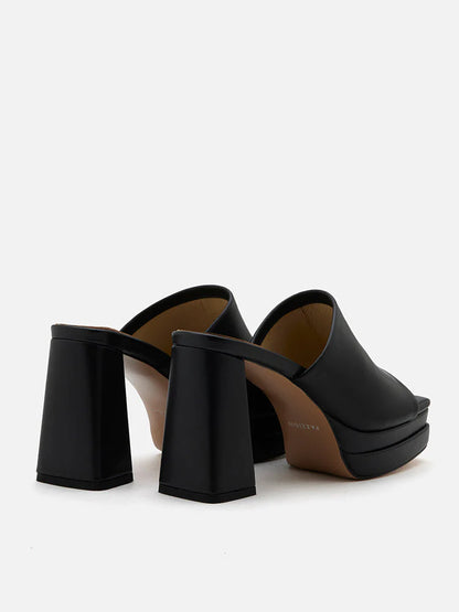 PAZZION, Isha Chunky Platform Heels, Black